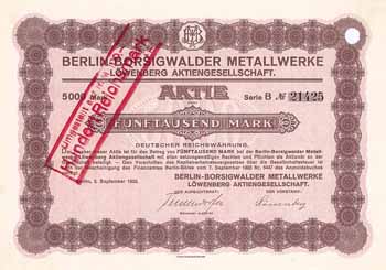Berlin-Borsigwalder Metallwerke Löwenberg AG