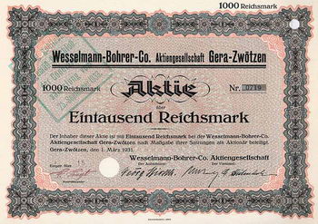Wesselmann-Bohrer-Co. AG