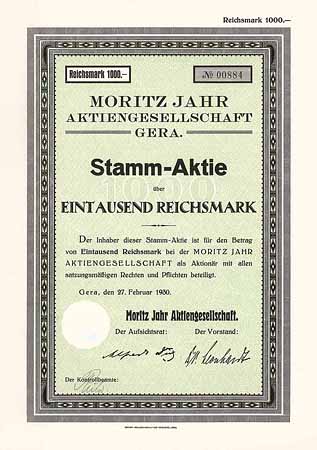 Moritz Jahr AG